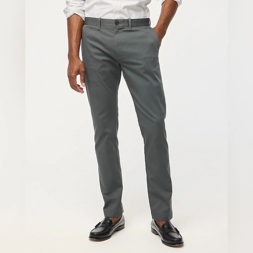 J. Crew Factory Flex Slim Men's Dark Gray Chinos Pants W34 L34